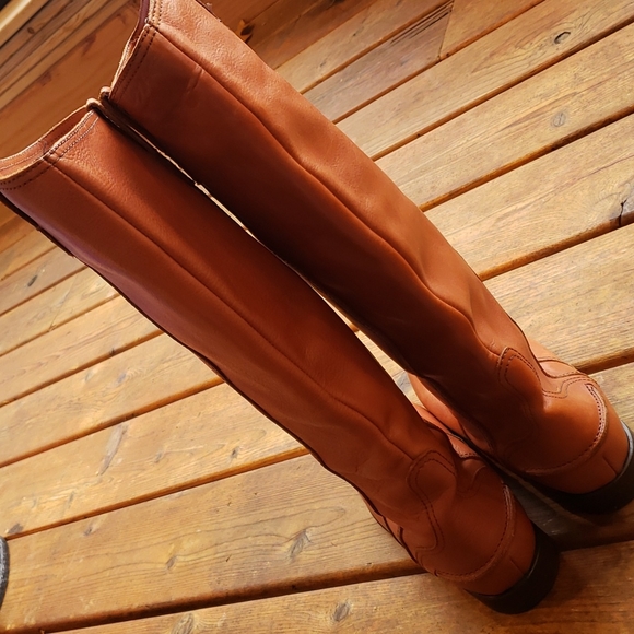 MADEWELL 1937 English Saddle Archive Leather Tall Riding Boots sz 8.5 Equestrian - Picture 11 of 17
